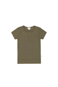 Organic Cotton Modal Henley Tee