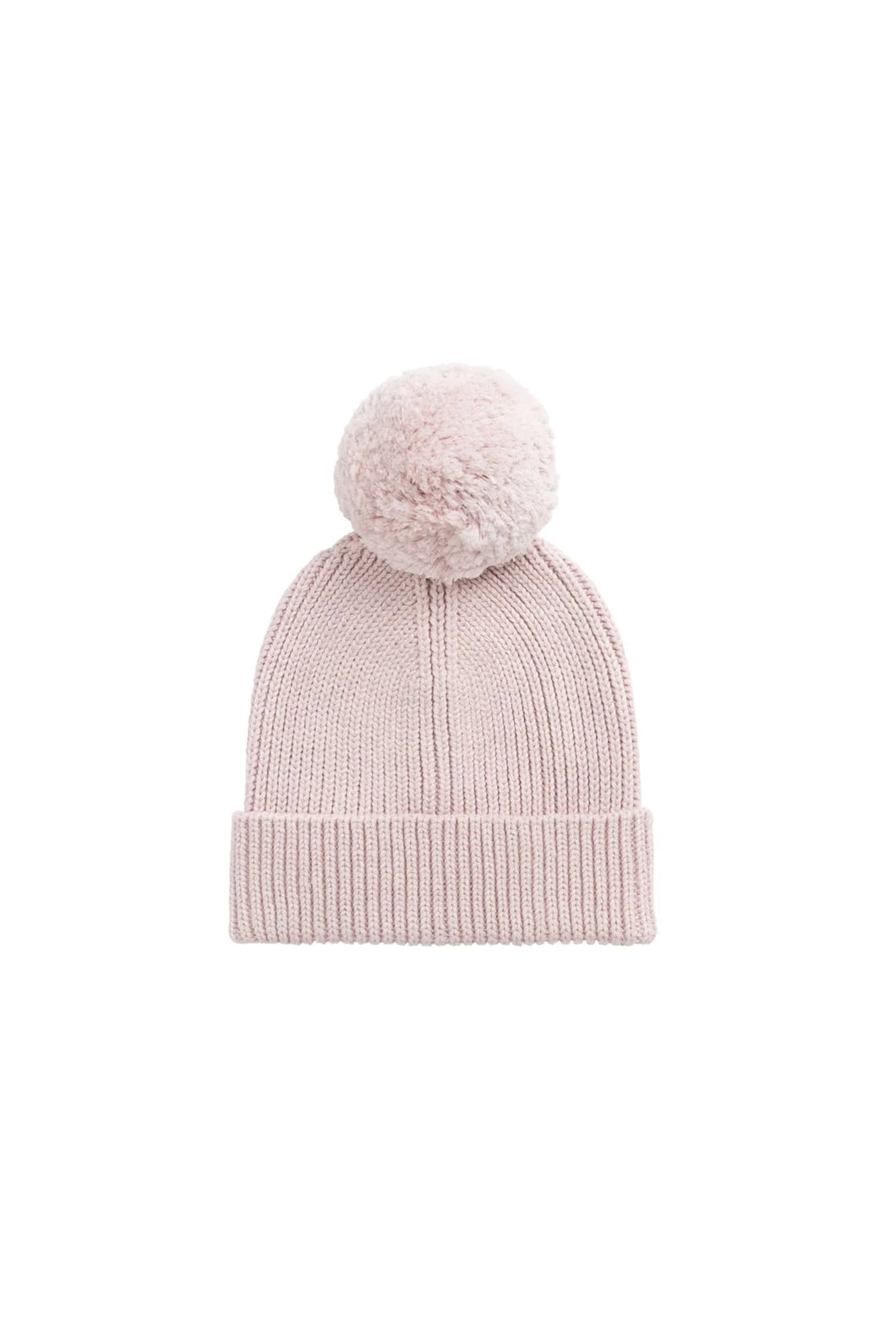 Rib Beanie - Pastel Pink Marle