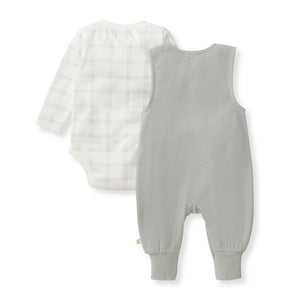 Plaid Jumpsuit Set