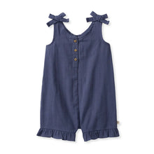 Load image into Gallery viewer, Blue Gauze Romper
