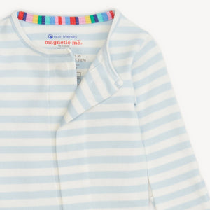 Thick Blue Stripe Footie