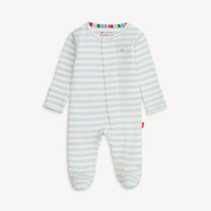 Thick Blue Stripe Footie