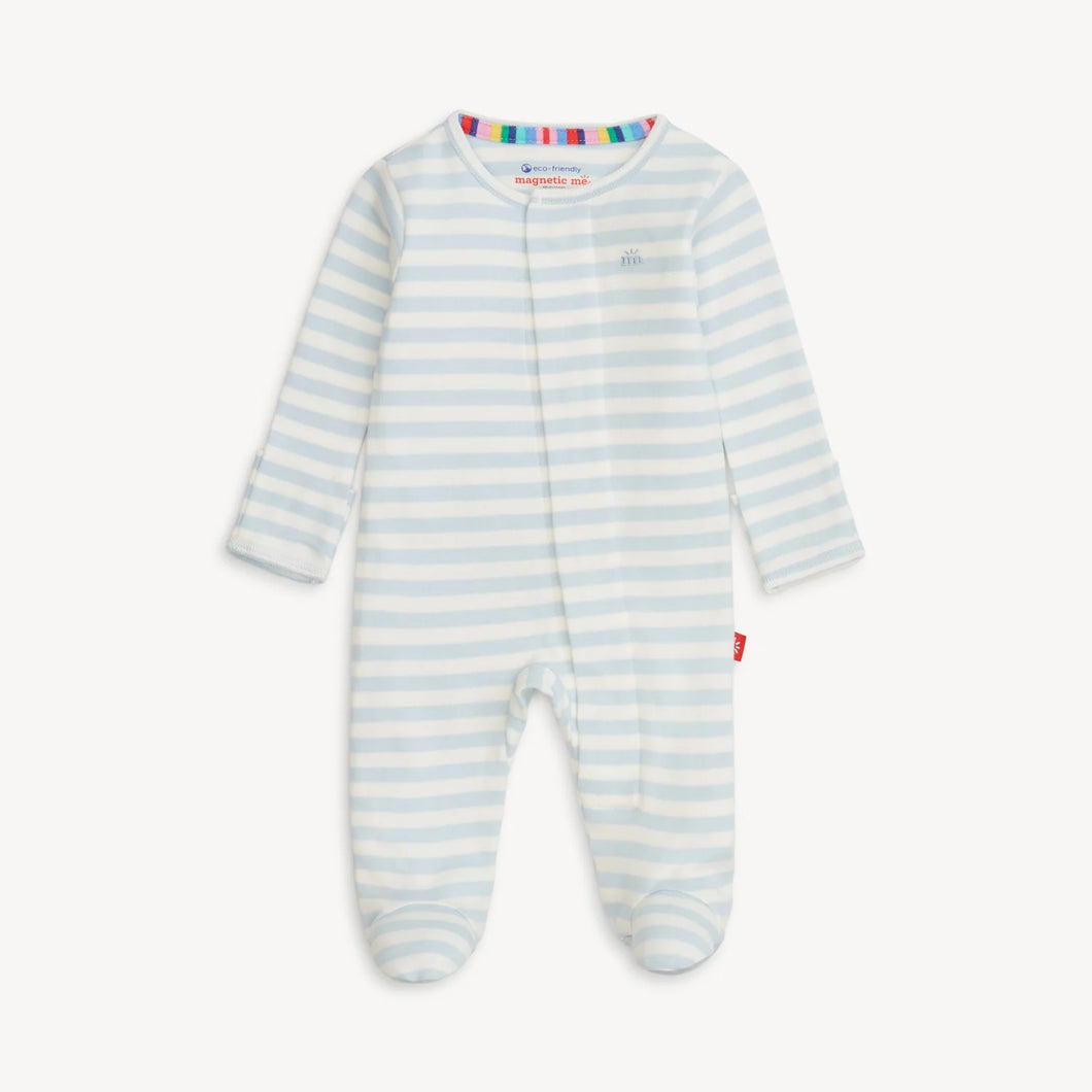 Thick Blue Stripe Footie