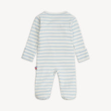 Load image into Gallery viewer, Thick Blue Stripe Footie
