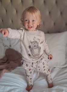 Owl Hoo? | Organic Sweatshirt & Jogger Set