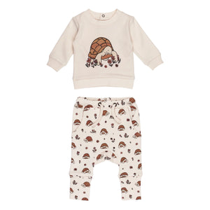 Tiny Tortoise | Organic Sweatshirt & Jogger Set