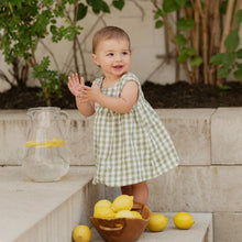 Load image into Gallery viewer, Green Gingham Dress &amp; Bloomer
