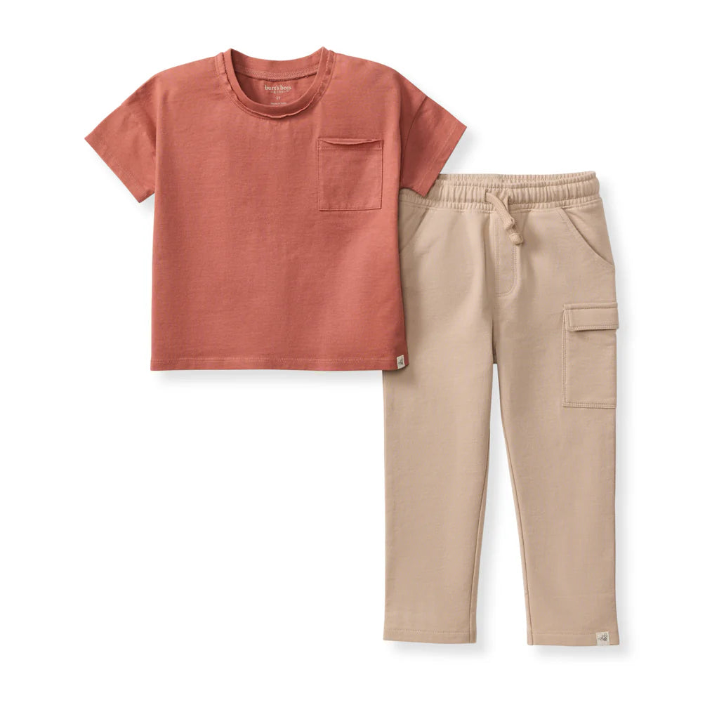 Drop Shoulder Tee Set
