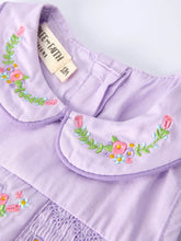Load image into Gallery viewer, Lavender Embroidered Romper
