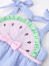 Load image into Gallery viewer, Watermelon Stripe Romper
