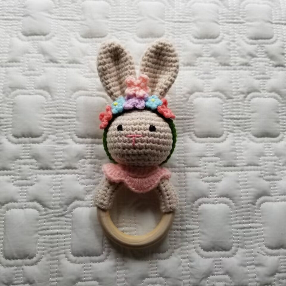 Crochet Knitted Rattle Toy
