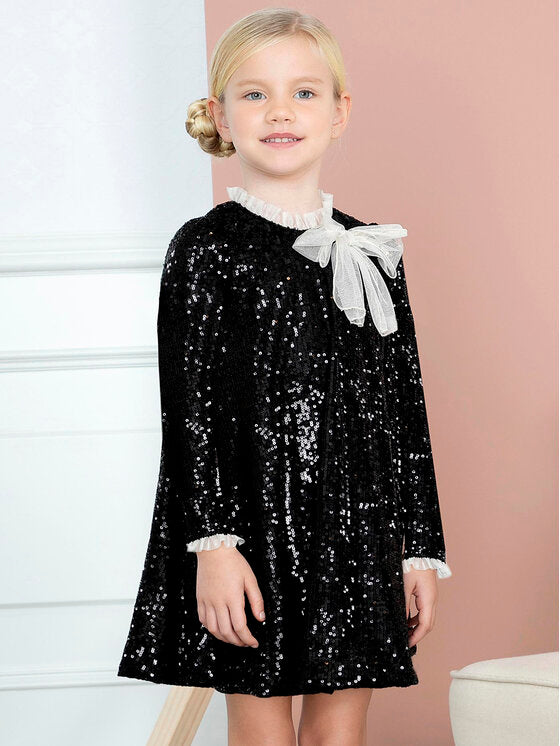 Black Sequin Dress