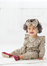 Load image into Gallery viewer, Berry &amp; Olive Wreath Rayon Romper
