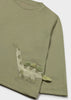 Green Dino L/S Tee
