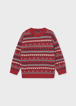 Load image into Gallery viewer, Red Pattern Sweater
