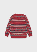Load image into Gallery viewer, Red Pattern Sweater
