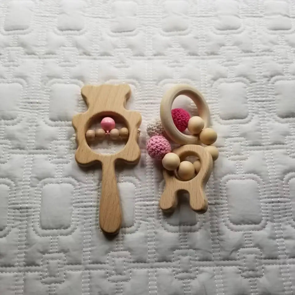 Bunny & Bear Rattle Set