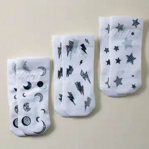 Non-Slip 3pk Baby Socks