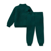 Load image into Gallery viewer, Green Quilted Outfit Set
