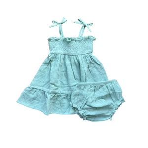 Harbor Blue Tiered Dress