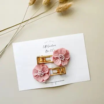 Set of 2 Flower Clips