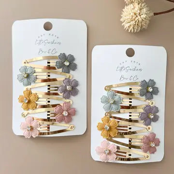 Pack of 6 Flower Clips
