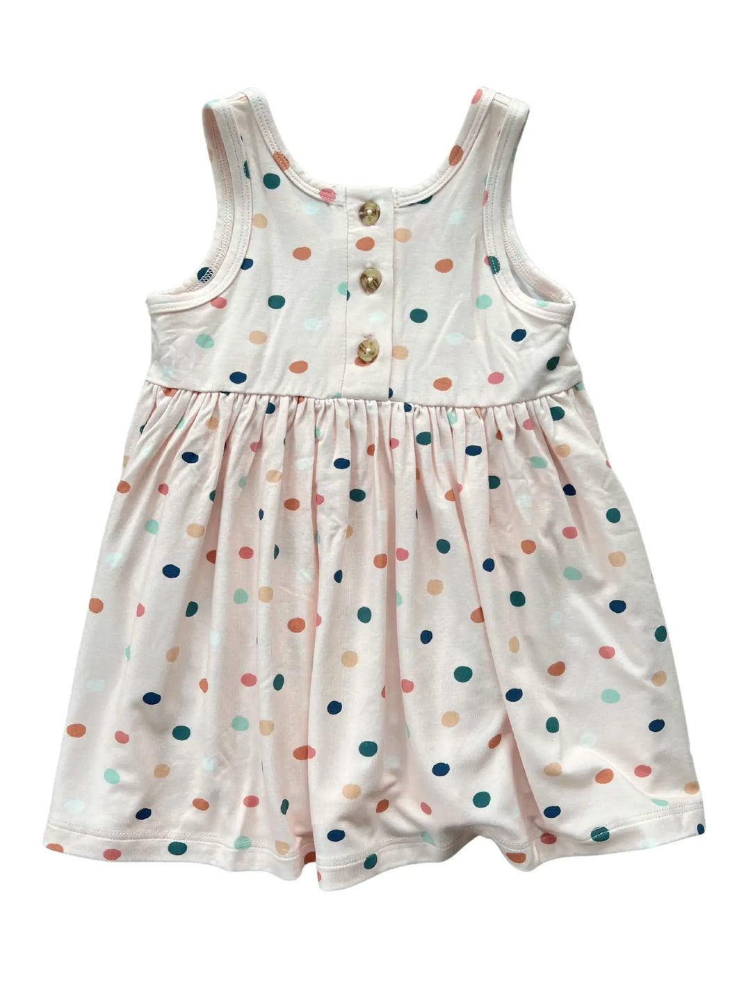 Summer Polkadots Henley Dress