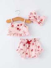 Load image into Gallery viewer, Strawberry Bow Set
