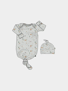 Knotted Sleeper & Beanie Set