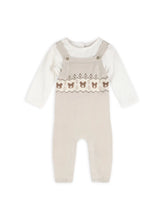 Load image into Gallery viewer, Bear Fair Isle Overall Set
