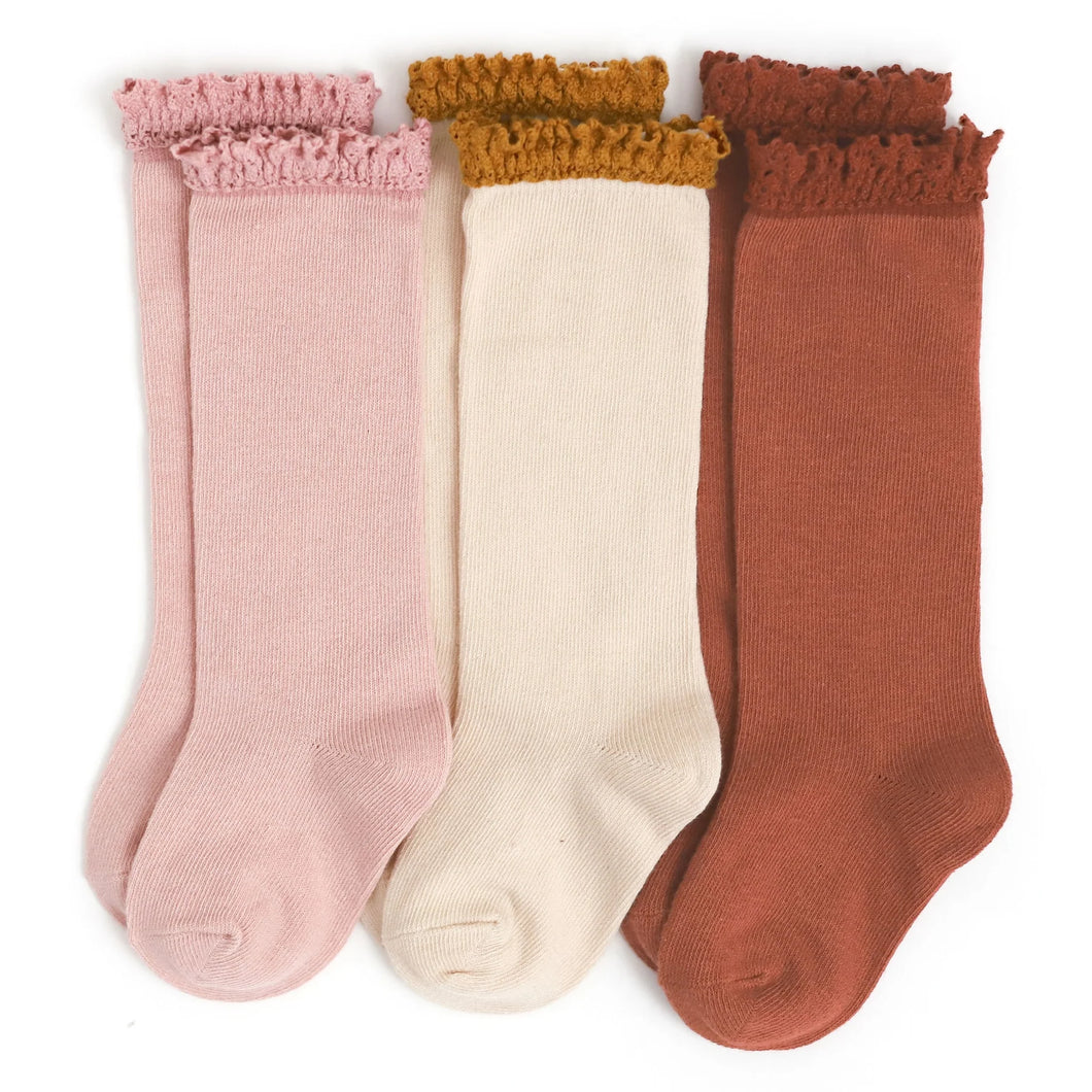 Ruffle Knee High Socks