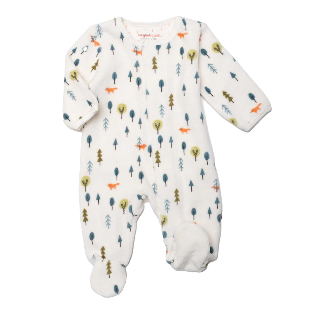 Baby Boys Velour Footie