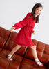 Girl Pleated Red Dress