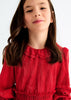 Girl Pleated Red Dress