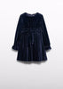 Girl Pleated Velvet Dress