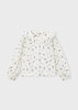 Textured Shirt w/ Flowers