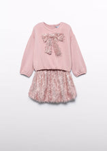 Load image into Gallery viewer, Girl Sequin Fringe Skirt Set
