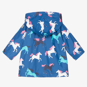 Horses Color Changing Baby Raincoat