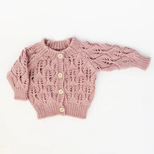 Load image into Gallery viewer, Leaf Lace Cardigan Sweater
