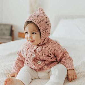 Leaf Lace Cardigan Sweater