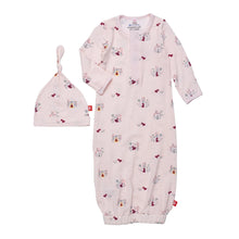 Load image into Gallery viewer, Baby Magnetic Gown &amp; Hat Set

