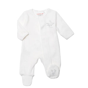 Baby Girls Velour Footie