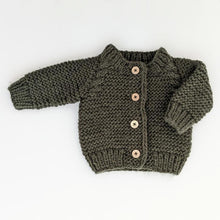 Load image into Gallery viewer, Garter Stitch Cardigan Sweater
