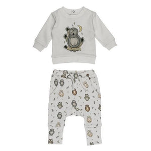 Owl Hoo? | Organic Sweatshirt & Jogger Set
