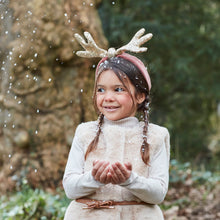 Load image into Gallery viewer, Sequin/Velvet Antler Headband
