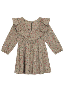 Berry & Olive Wreath Rayon Dress