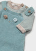 Knit Sweater and Overalls Set