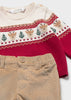 Sweater and Corduroy Pants Set