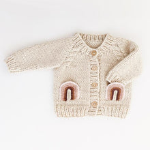 Load image into Gallery viewer, Rainbow Pocket Cardigan Sweater
