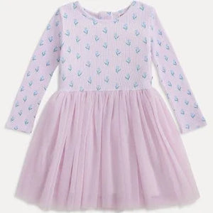 Lavendar Floral Tutu Dress